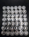 Lot 38 x Pure .999 Fine Silver Rounds Premium New Bullion Estate Coin Designs 🔥