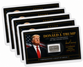 5x Donald Trump Tribute Card Protect Our 2nd Amendment 1 Gram .999 Silver Bar FS