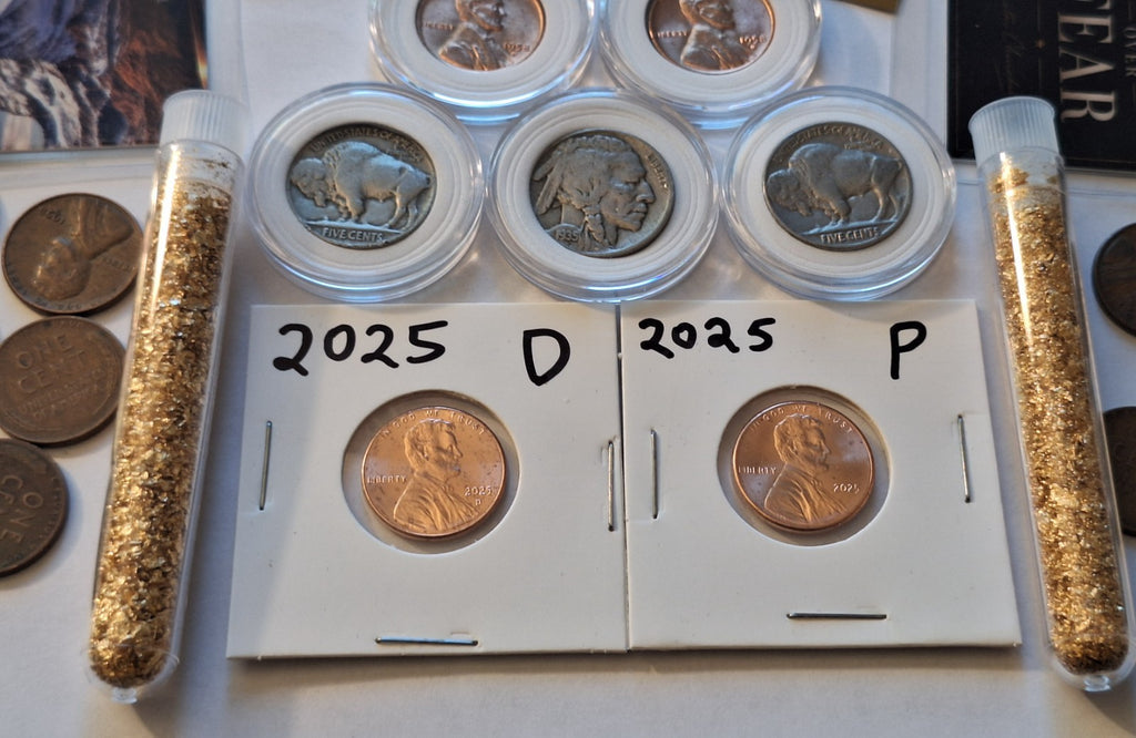 ESTATE SALE COIN LOT | Wheat Pennies, Buffalo Nickels, Goldbacks, Gold & Silver