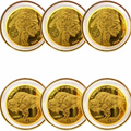 🔥 Set of 3 | 2025 Cook Islands $5 Buffalo Gold Coins 🦬 .9999 Fine 200mg