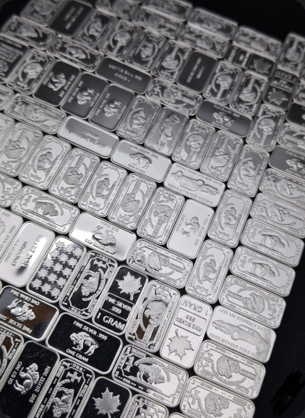 (200x) Pure .999 Fine Silver Bar Premium Rare New Bullion Estate Lot Designs ✨️