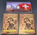 Valcambi Suisse 1g Silver Bar & 2 Idaho Goldback 1/4 Gold Notes Bullion Set