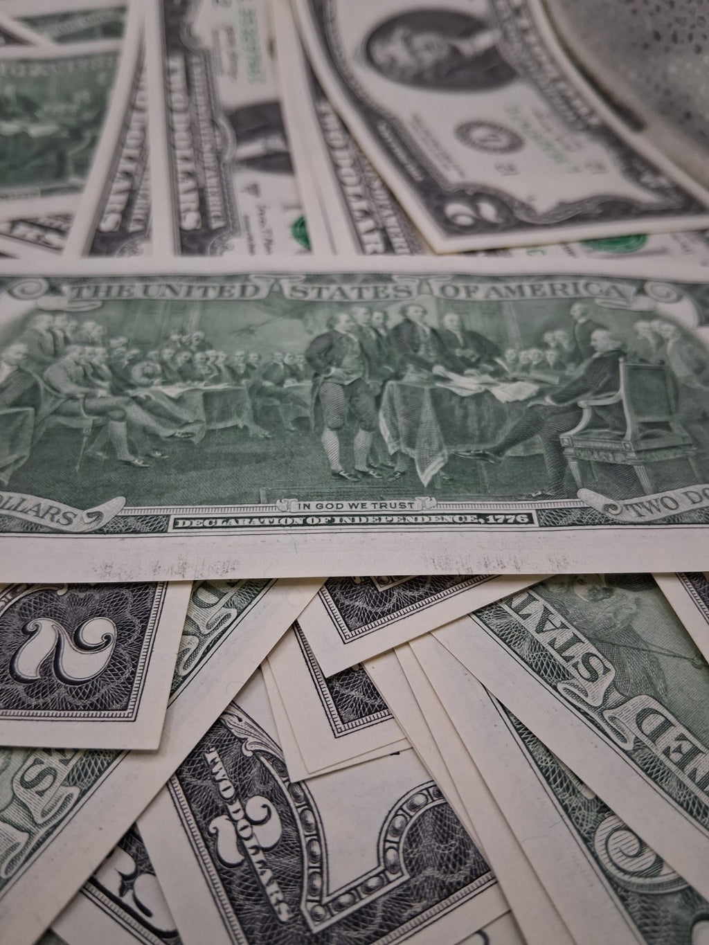 5x Uncirculated $2 Two Dollar Bills - $10 Face Value - Sequential/Random Mint