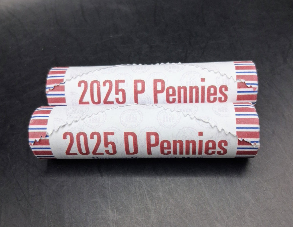 2025-P & D Lincoln Shield Cent Rolls. Lot Of Two.  FREE SHIPPING