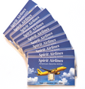 10x Rare Spirit Airlines Tribute Cards w/ 1 Gram Valcambi Silver Bar (1992-2026)