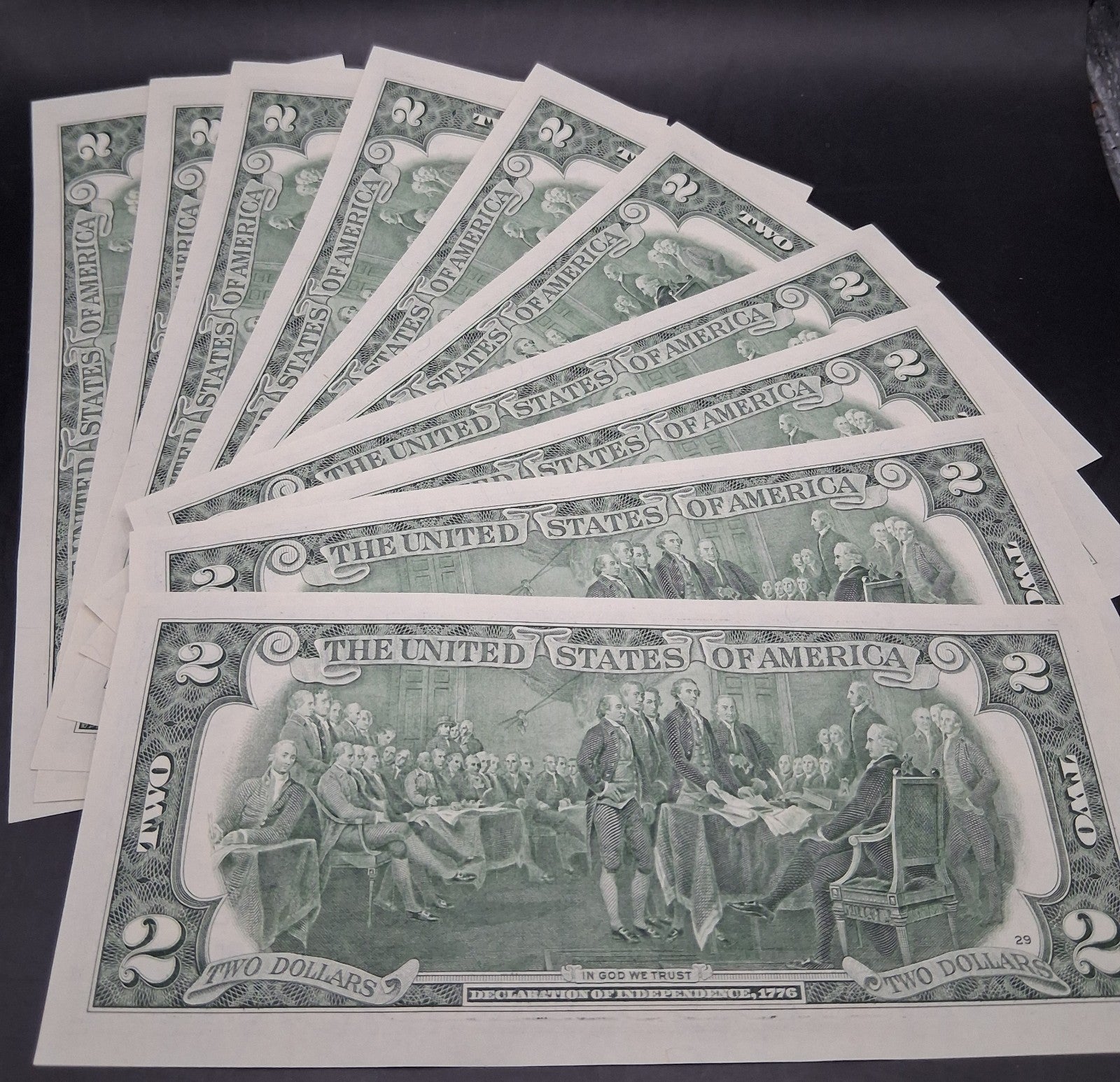 Lot 5 x $2 Bill Two Dollar Bill Uncirculated $10 Total Random Year Chose # Lots