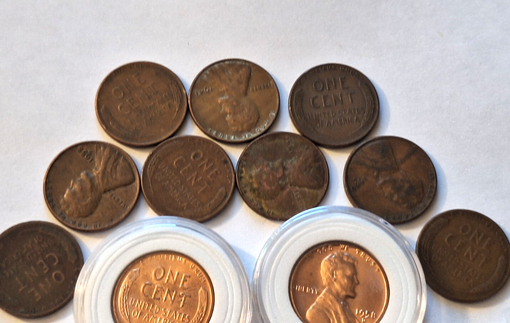 ESTATE SALE COIN LOT | Wheat Pennies, Buffalo Nickels, Gold Flakes & 2025 Cents