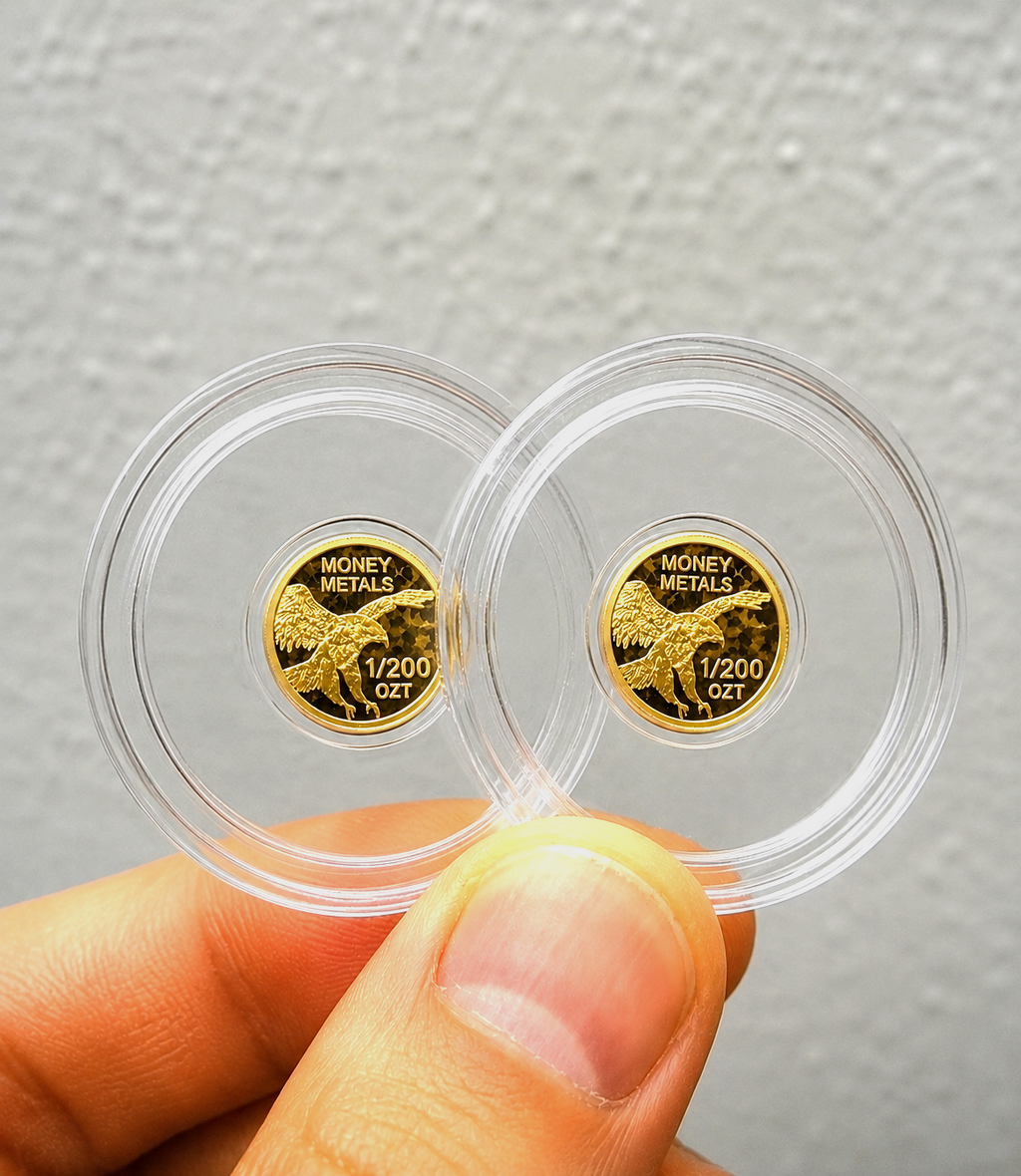 2x - 24k Pure Gold American Liberty Eagle Coin .9999 Fine Gold Rounds