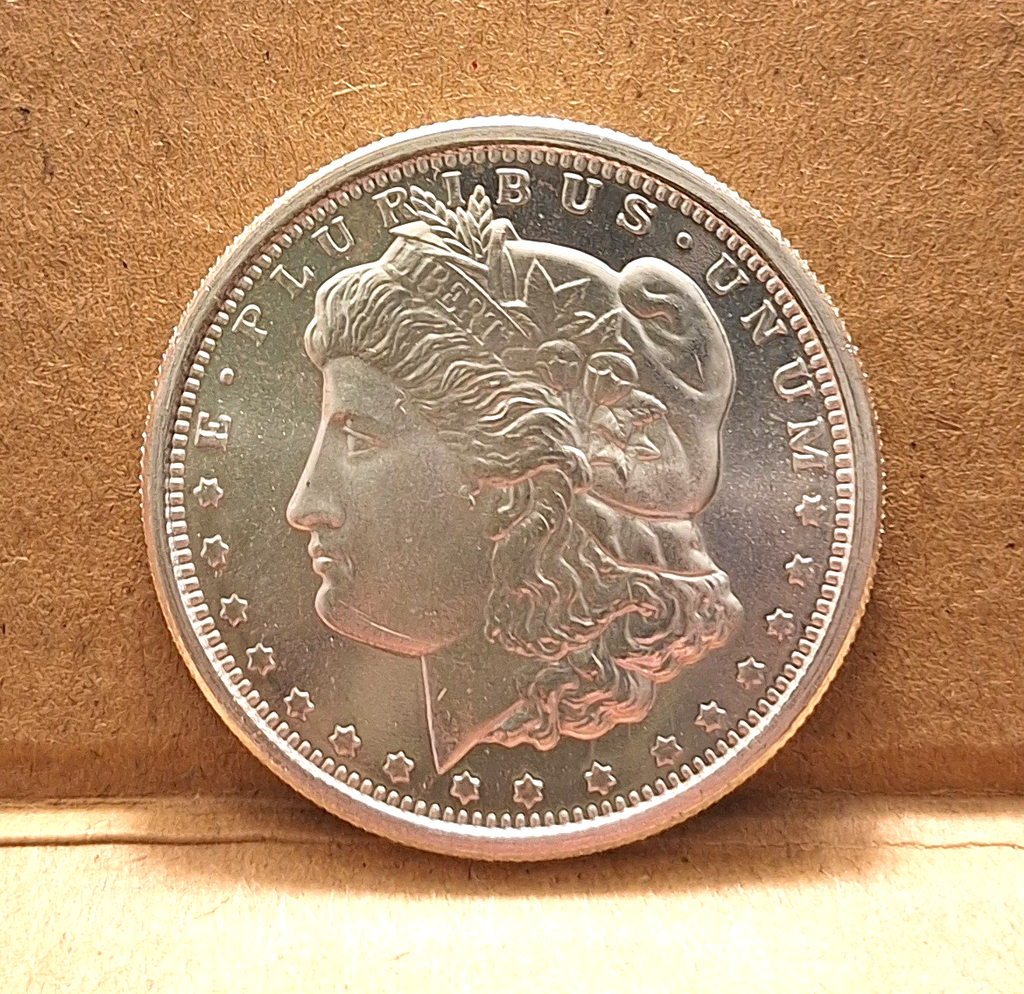 1/2 Troy Ounce Morgan Silver Round .999 Fine Pure Silver Bullion