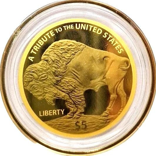 2025 Pure Gold Buffalo Coin $5 Cook Island .9999 Bullion
