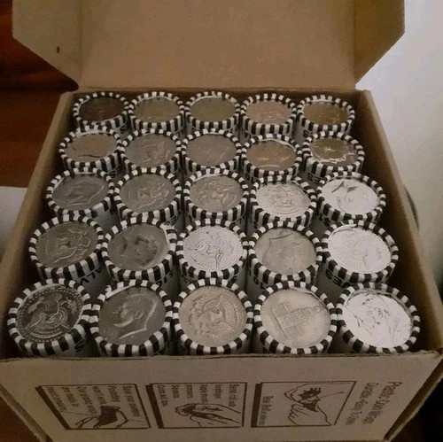 Unsearched 20-Coin Kennedy Half Dollar Bank Roll – Look for Silver & Rare Coins!