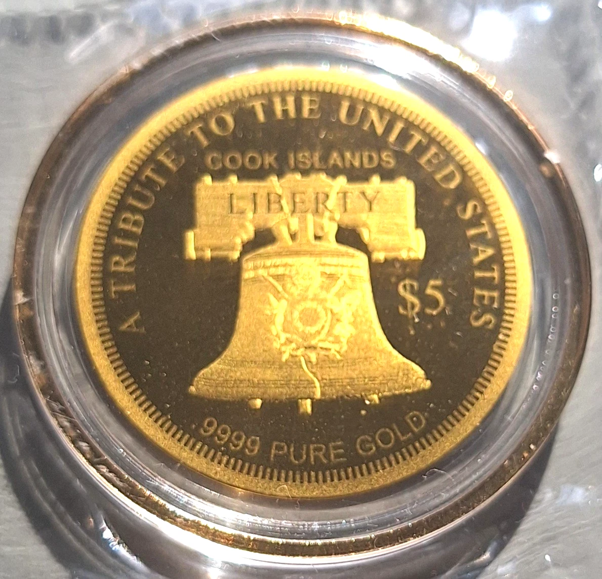 🇺🇸 2025 “Peace Through Strength” Lady Liberty $5 Gold Coin – 200mg .9999 Pure