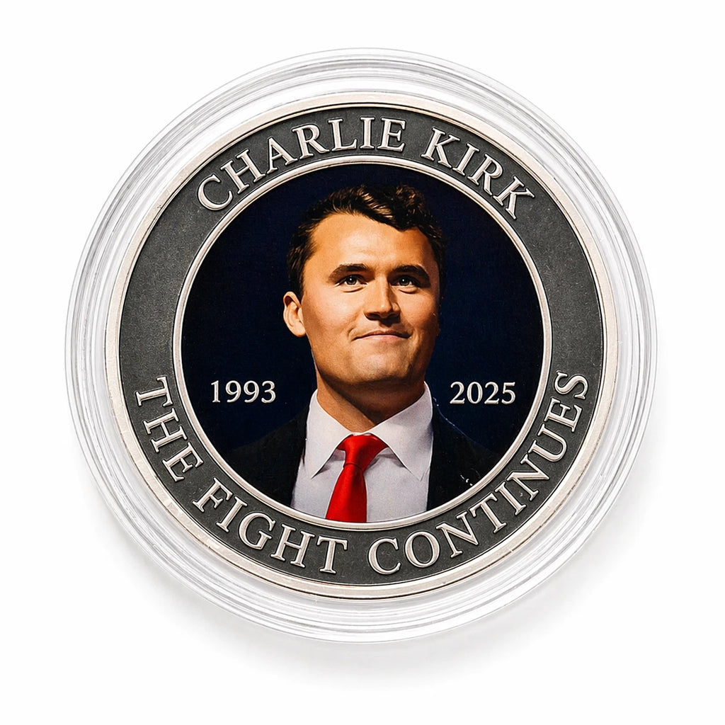 Charlie Kirk Memorial 1 oz .999 Silver (Colorized) Coin with Certificate