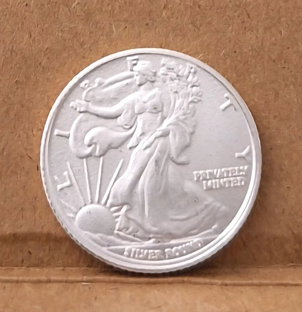 1/10 oz Walking Liberty Silver Round .999 pure silver