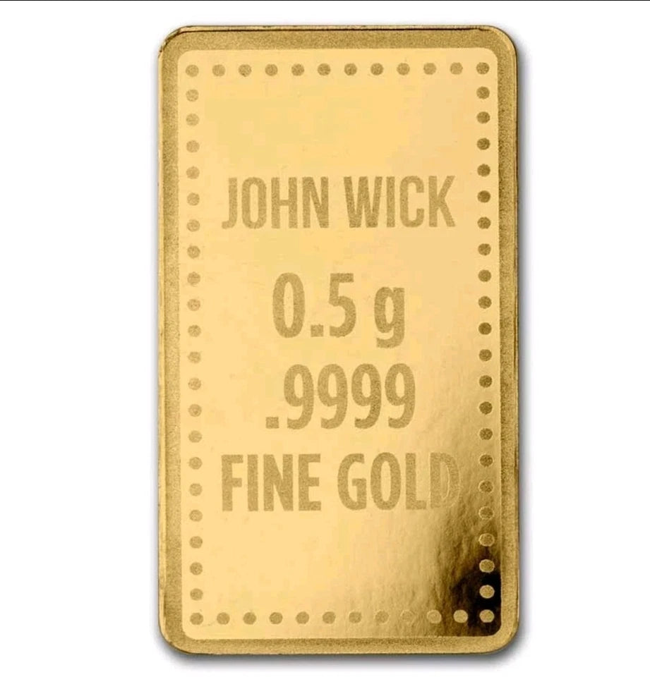 John Wick Pure Gold Bar 24k .9999