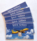 5x Rare Spirit Airlines Tribute Card w/ 1 Gram Valcambi Silver Bar (1992-2026)