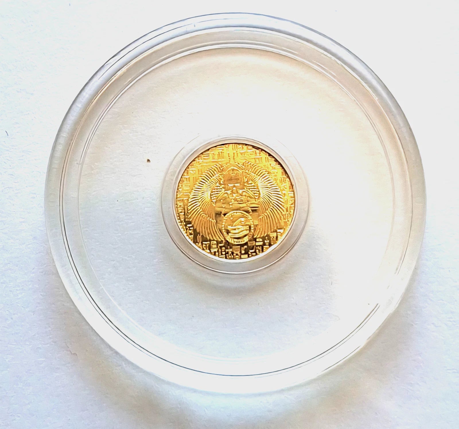 1/200 oz .9999 Pure Gold Egyptian Scarab Round   24K Fine Gold Bullion